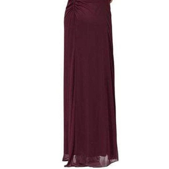 NWT Eureka Fashion R216SC Evening Dress Chiffon Red Size S - Picture 4 of 6